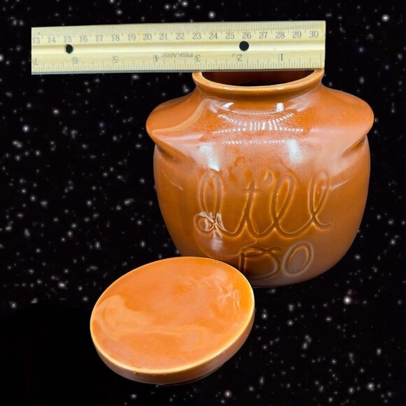 Vintage House Of Webster It'll Do Brown Glazed Canister Cookie Jar Box Pottery - Picture 5 of 10